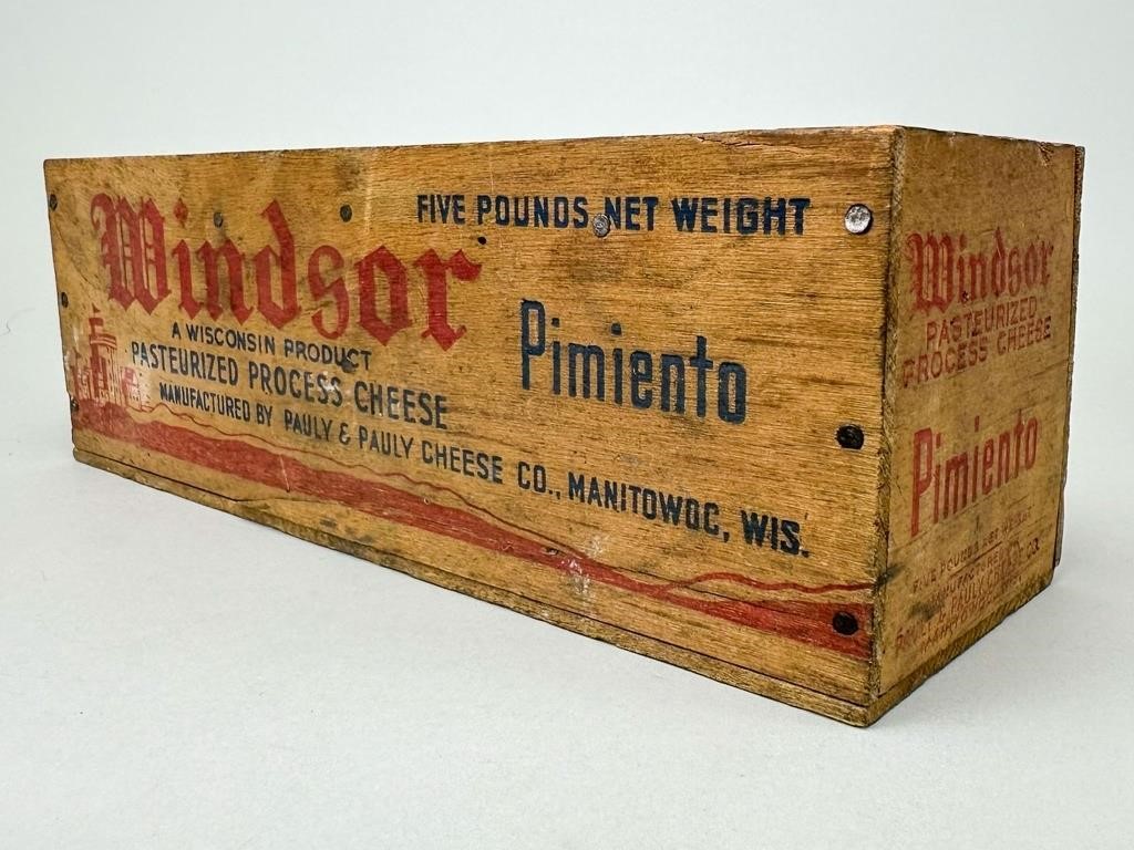 Vintage Wood Crate - Windsor Pimiento Cheese