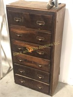 Small Primitive Six Drawer Chest