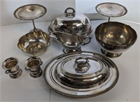 Lot of Plated Silver Decorware