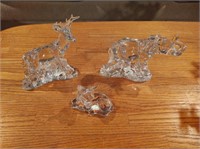 Princess House Crystal Elephant, Deer, Bambi