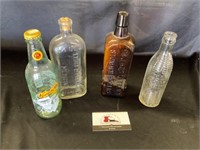 Vintage glass bottles