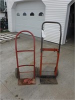 2- HAND CARTS- BASE RUSTY