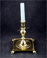 Vintage V 1 M Solid Brass Candle Stick Holder