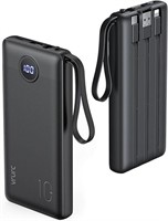 VRURC Portable Charger with Built in Cables,