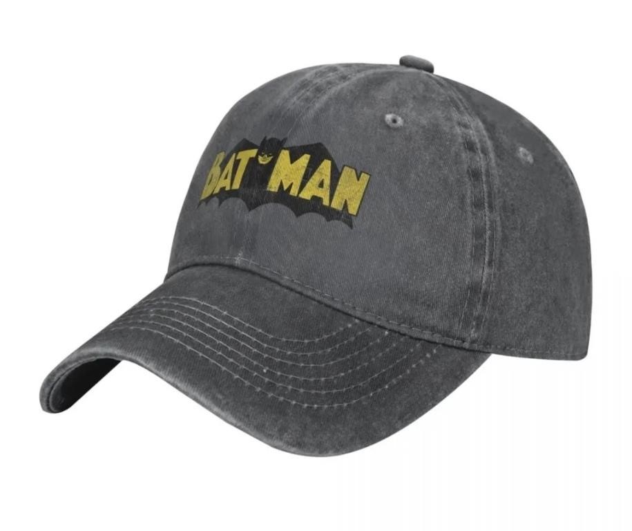 Retro Batman Vintage Gray Baseball Cap