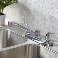 $33  2-Handle Low-arc Kitchen Faucet w/Plate