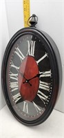 NEW 20X13 OVAL QUARTZ CLOCK IN BOX-NO SHIPPING