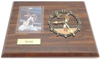 Vintage Shaquille O’Neal Clock and Card Display