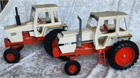 Two Ertl Case Die Cast Replica Tractors
