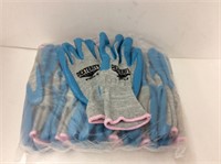 one dozen work garden gloves ladies size 8