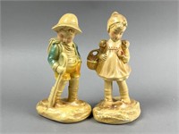 Vintage Chalkware Hummel Style Figurines