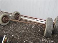 2) Trailer Axles with Tires and Rims