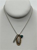 Silpada Sterling "Be Strong" Turquoise Necklace
