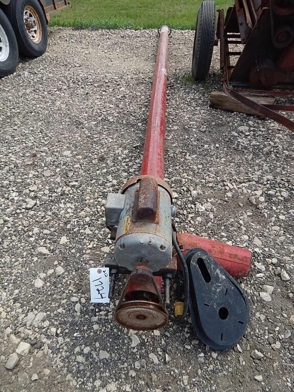 5" x 15' Auger with a 1 hp motor; works per selle