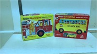 Gaint Fire EnginePuzzle & Gaint School Bus Puzzle