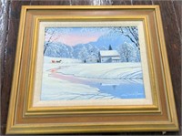 Framed oil on canvas Paul MacWilliams untitled