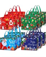 60pcs Christmas bag reusable tote gift bags