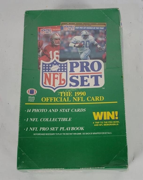 Sealed Box 1990 Pro Set Nfl Cards