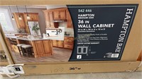 Hampton Medium Oak 36in Wall Cabinet $209 Retail