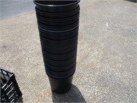 LArge Stack of Plastic Flower Pots