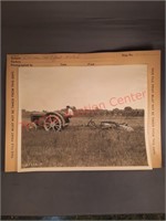 1927 Advertising photo of D Tractor pulling a CH