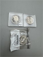 1980-S Kennedy Proof Half, 1971-D & 2007-P Coins