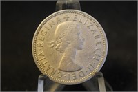 1966 United Kingdom 2 Shillings Silver Coin