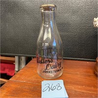 Weller’s dairy Milk bottle johnstown Pa