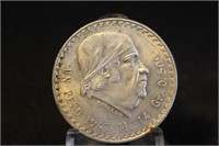 1947 Mexico 1 Peso Silver Coin