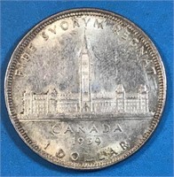 1939 Silver Dollar Canada