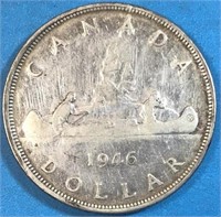 1946 Silver Dollar Canada