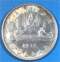 1937 Silver Dollar Canada