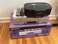 Sony DVD/Video Cassette Recorder, Sony Radio-