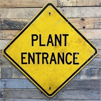 Plant Entrance Road Sign