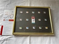 Coca-Cola Pins in Frame