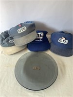 GTE hats and plate, umbrella