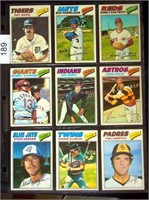 (18) 1977 Topps BB Cards w/ #70 Johnny Bench