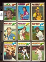 (18) 1977 Topps BB Cards w/ #60 Jim Rice