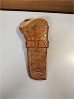 Tooled leather holster