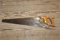 Vintage Disston & Son Hand Saw 26" Blade  29"with