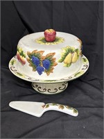 FRUIT CAKE STAND AND SERVER