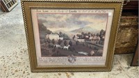 Fairlawn England Print in Gold Frame