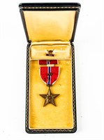 WWII Awarded Bronze Star w/Oak Leaf Cluster
