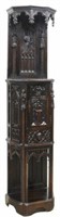 FRENCH GOTHIC REVIVAL FIGURAL CARVED CABINET
