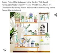 MSRP $12 Plant Wall Decor Stickers