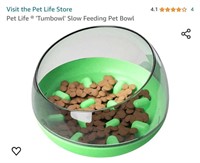 MSRP $18 Dog Tumblr Slow Feed Bowl