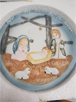 Vintage Nativity Christmas Plate