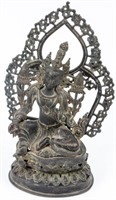 Antique Hindu Lotus Bronze