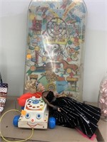 State Fair Game Decor, Fisher Price Phone, Doll