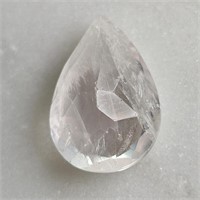 CERT 5.01 Ct Faceted Rose Quartz, Pear Shape, IGL&